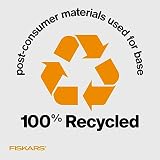Fiskars SureCut przenośny trymer z cięciem pochodzącym z recyklingu, 30,5 cm cięcia, czarny, 01-005454