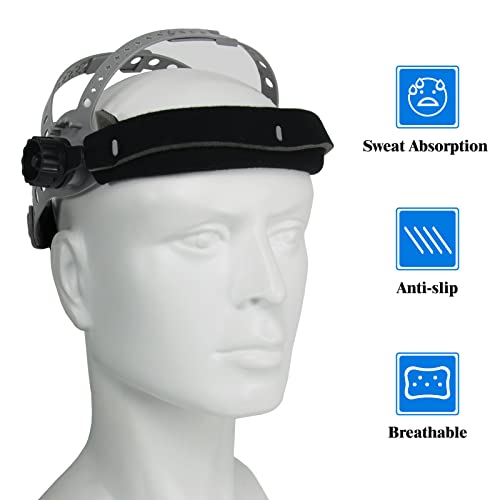 TRQWH Welding Helmet Headgear Replacement - Hood Accessories With Sweatband for Side View Helmet, Adjustable - Thumbnail 3