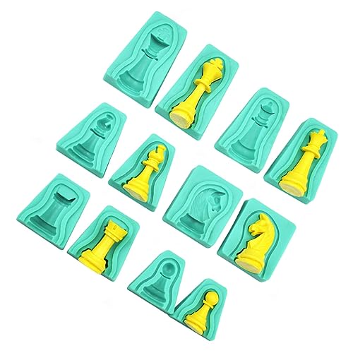 Alipis Chess Cake Molds Set Silicone Fondant Mold Baking Mould Non-stick Surface Safe for All Occasions