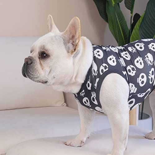 Image of CuteBone Dog Shirts 2-Pack Soft Pet Clothes Breathable Summer Vest for Small Puppy and Stretchy Cat Apparel