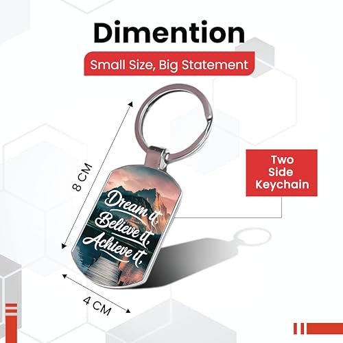 Image of Premium Printed Metal Keychain for Men & Women | High-Definition Artwork Print | Durable Key Ring for Car, Bike, Home & Office Keys | Stylish Decorative Key Holder Gift