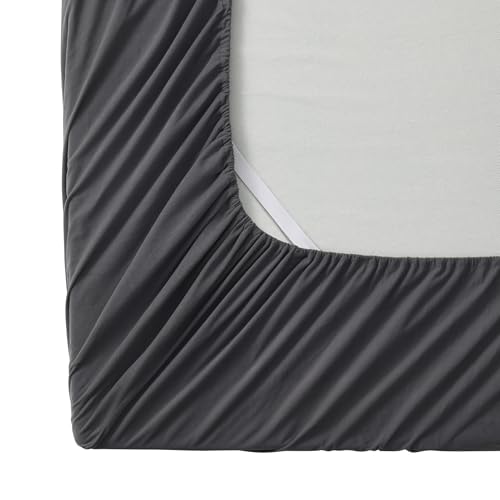 Flannel Sheets Warm and Cozy Deep Pocket Breathable All Season Bedding Set with Fitted, Flat and Pillowcases, Full, Gray