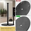 Black Paper Towel Holder, Countertop Paper Towel Holder, Steady Paper Roll Holder, Weighted Paper Towel Stand for Kitchen Bathroom