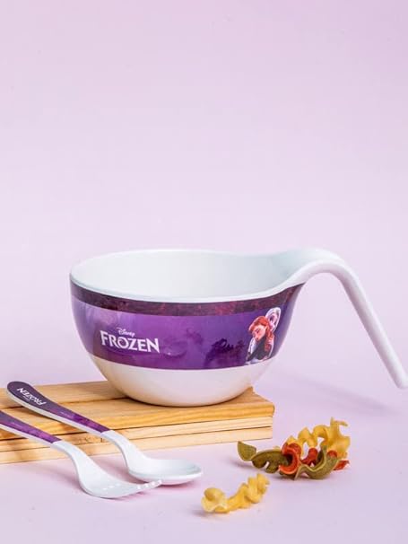 Servewell Melamine Maggie Kids Set (Plate, Fork & Spoon) Frozen (Set of 3pcs)