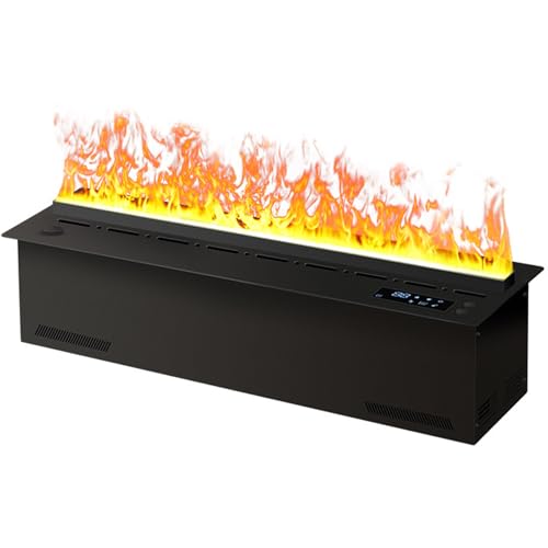 Chimenea de vapor de agua, llama atomizada 3D, chimenea de vapor eléctrica regulable con control remoto, humidificador para el hogar, oficina, hotel