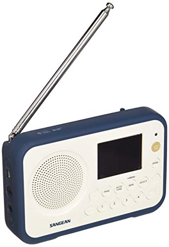 Sangean DAB + Radio Portátil DPR-76 FM Recargable Blanco, Azul