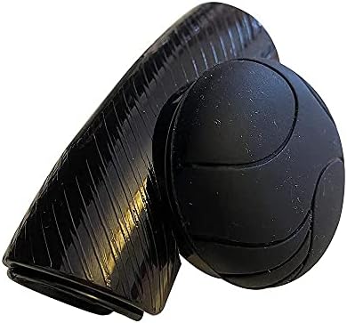 Vinderfine Steering Wheel Knob, No Tool Needed Clip Steering Wheel Spinner Knob, Low Profile Suicide Knob Silicone Surface Metal Bearing for Boat Forklift Car Truck Golf Cart