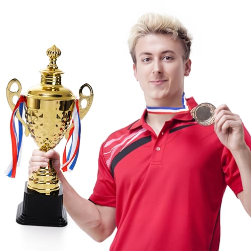 كأس جوائز كبير لتذكار تذكاري مخصص، جائزة ذهبية للرياضة والبطولات والمسابقات من فاسموف، مقاس 37 سم