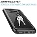 Pakoyi Samsung Galaxy S8 Case, Full Body Bumper Case Built-in Screen Protector Slim Clear Shock-Absorbing Dustproof Lightweight Cover Case for Samsung Galaxy S8 (Grey/Clear)