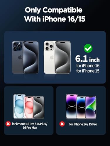 Image of Supershieldz NeoGuard HD+ Gaming Matte Tempered Glass Screen Protector Guard for iPhone 16 and 15, 9H Hardness, Anti-Static, Case-Friendly, Easy Installation Kit - 1 Pack