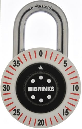 BRINKS 50mm Dial Combination Padlock – Heavy Duty Gym, School