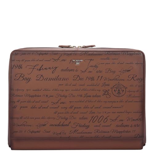 Image of Da Milano Leather Laptop Bag for Men & Women - Fits Up To 14 inch Laptop (10115S)