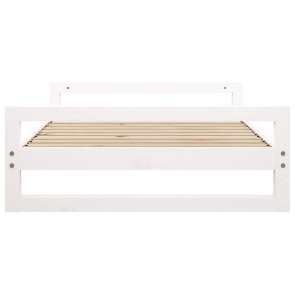vidaXL Cama para Perros Madera Maciza de Pino Blanco Lavable Sofá Mascotas