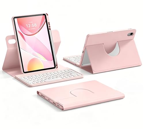 for iPad A16 ��11����/��10���� �L�[�{�[�h�P�[�X �Ή� iPad a16 �L�[�{�[�h�t���J�o�[ ���C�����XBluetooth�L�[�{�[�h�}�O�l�b�g������ �ی^�L�[ �y�����[ ����, �s���N