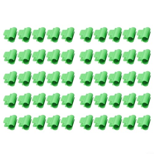 Greenhouse Clamps for Securing Cover Netting and Film on 8mm or 20mm Pipes, 40/50-Pack Plastic Garden Plant Ties(50pcs 20mm)
