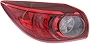 Evan-Fischer Tail Light Assembly Compatible with 2014-2017 Mazda 3 Outer Halogen/Bulb Type Hatchback Japan Built - CAPA Driver Side