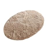 グラムスタイル ラグ 洗える 楕円形 90x130cm ラグマット 滑り止め付 抗菌 防臭 オールシーズン対応 ミルクティ