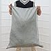 DuneDesign Wäschesack 100 Liter XXL + 60 Liter Reise Wäschesammler für Kleidung - Wäschekorb Set Organizer im Leinen Look mit Kordelzug - faltbarer Wäschebeutel für Koffer Rucksack oder Camping