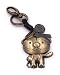 Produktbild H-Customs Katze Kater Tier Haustier Bronze Kunstleder Schlüsselanhänger Anhänger