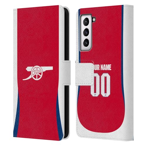 Coque Samsung S21 Arsenal FC personnalisable en cuir Head Case Designs