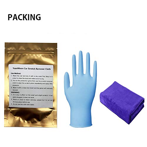 image for YuanMoon 2 Pack Multipurpose Scratch Remover Cloth - Nano Car Paint Sc