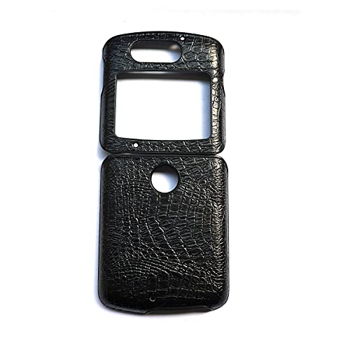 Fainwan Is Used For Motorola Razr 2020 Xt2071 Black Leather Case, Shockproof Folding Screen Flip Pu Leather + Hard Tpu Plastic Protective Cover #TOP1