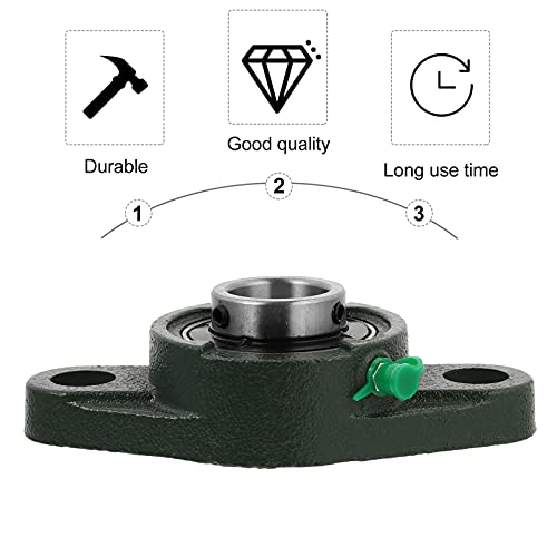 TEHAUX 2Pcs UCFL205 Horizontal Esfera Exterior Rolamentos Do Bloco de Descanso Rolamentos Esféricos