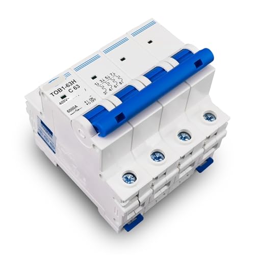 Minidisyuntor 4P CA interruptor magnetotérmico de 25A y 230/400V Tipo C 5