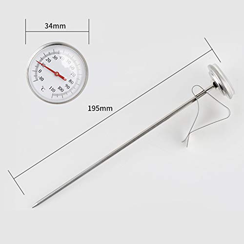 DECDEAL Termômetro expresso para bebidas termômetro de espuma com leitura instantânea de clipe