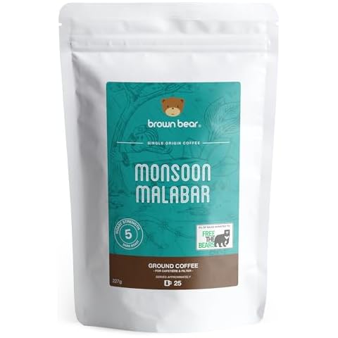 Brown Bear Indian Monsoon Malabar Coffee Cover