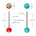 CrazyPiercing Wholesale 14g Tongue Rings Barbells Assorted Colors 110 PCS Acrylic Ball