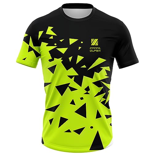 Maillot Cyclisme Homme Maillot VTT Manches Courtes Respirant Séchage Rapide Tee Shirt，Vélo Jersey VTT Vêtements Manche Courte Séchage Séchage Rapide Cyclisme (FA16,M)