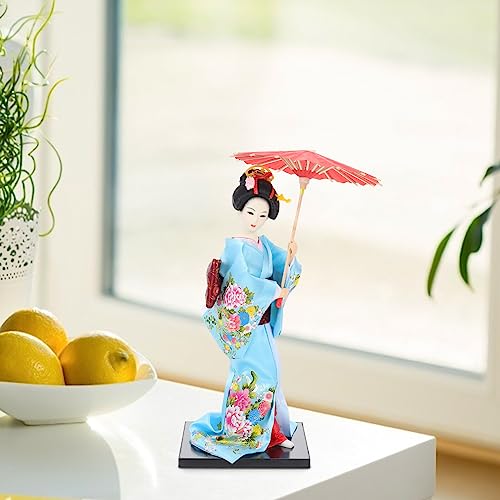 STOBOK Asian Geisha Figurine 12 Inch Japanese Geisha Doll Creative Geisha Doll Japanese Style Geisha Figurine Tabletop Geisha Doll Ornaments for Home Decor, Party Fvors - Thumbnail 7