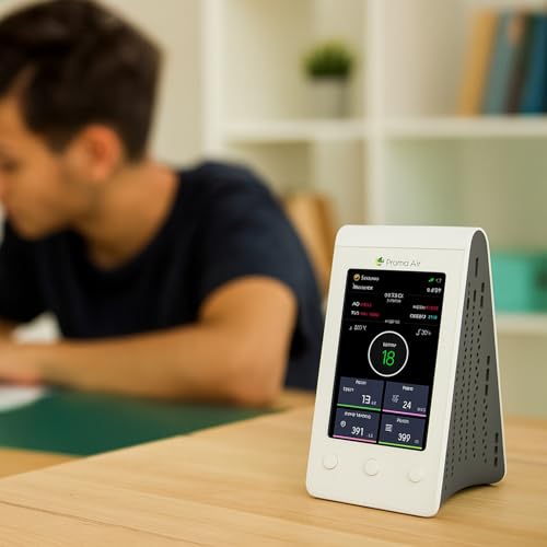 Image of Prana Air Sensible Indoor Air Quality Monitor - AQI, PM2.5, PM10, CO, CO2, O3, HCHO, TVOC
