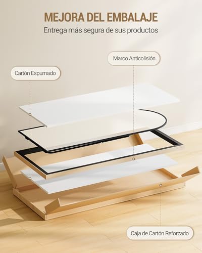 Miniatura 8 de Hzuaneri Espejo De Cuerpo Entero, 160 X 50 Cm, Espejo Arqueado Con Soporte, Con Marco De Aleación De Aluminio, Cristal Templado, Se Puede Montar En La Pared, Para Dormitorio, Salón, Negro Dm41999b