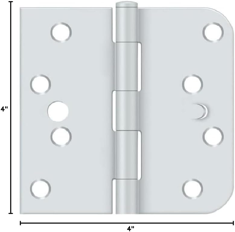 Deltana S44058ttuspw-rh Sq Door Hinge, White