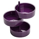 Material: plástico Premier Housewares 806587 - Caja de Almacenamiento, plástico, 3 Piezas, Color Morado