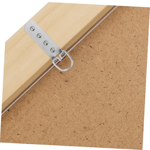 Image of 8pcs Modern Design D-Ring Picture Hangers Easy to Install Metal Frame Hooks for Wood Plastic Metal Frames