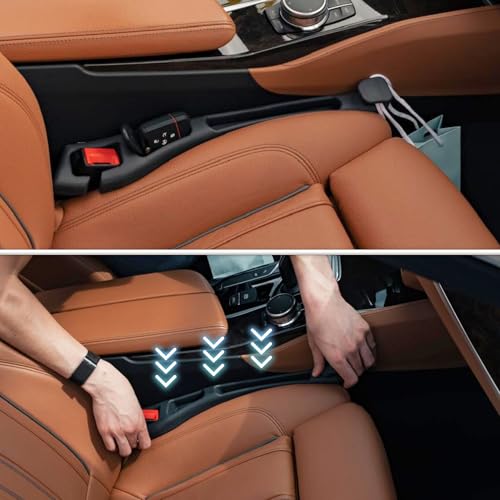 GapVault 3‑in‑1 Car Seat Gap Filler and Side Gap Plug (Set of 2) – Storage Slot & Holder for Phone, Keys and Essentials – Fills Gap Between Seats – Universal Fit for Cars, SUVs and Trucks by GapVault - Used condition - Image 5