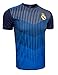 Boy's Real Madrid Performance Jersey, Youth Sizes Licensed Real Madrid Training Shirt (YM) Blue
