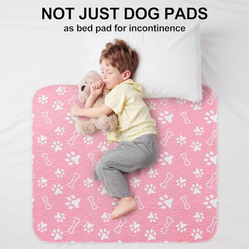 Image of BEAUTYZOO 8 Pack Washable Pee Pads for Dogs, Reusable Puppy Pads for Potty Training, Waterproof Super Absorbent Wee Wee Pads for Dogs Non-Slip, Pet Whelping Mats Playpen Dog Crate Floors, 18'' x 24 inch