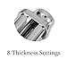 Pasta Roller Attachment for KitchenAid Stand Mixer, Stainless steel Pasta Roller Attachment with 8 Adjustable thickness knob, Stainless Steel Pasta Maker accessory Machine