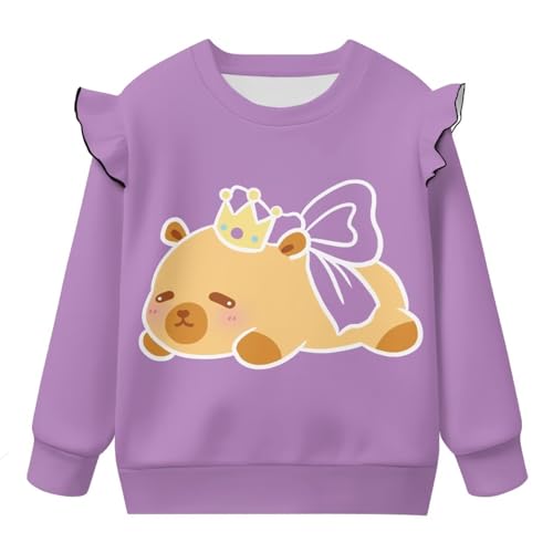 Long Sleeve Sweatshirts for Toddler Girls 1-8T Graphic Sweatshirts Active Pullover Tops4