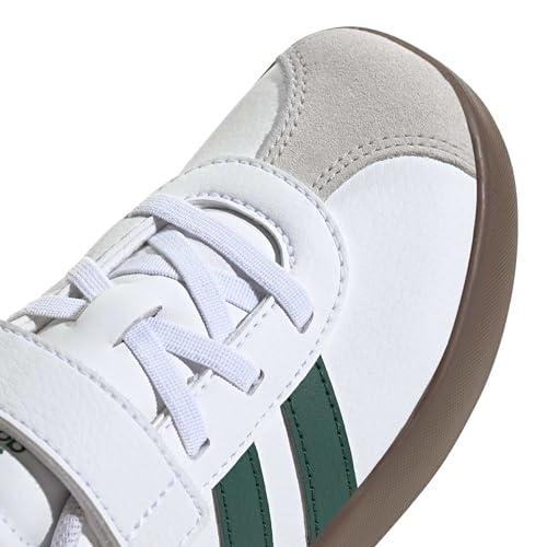 Image of adidas Kids' VL Court 3.0 Elastic Lace & Strap Shoe