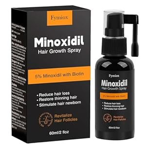 Minoxidil for Men and Women Hair Growth, 5% Minoxidil for Men Beard Growth,Hair Regrowth Treatment for Thinning Hair and Hair Loss (Fl Oz, 2)