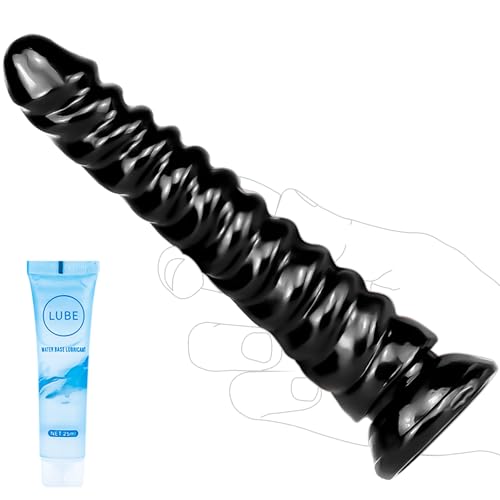 8.6in Wearable Anal Tentacle Dildo for Women Men, Soft Butt Plug, Monster Long Dildo Anal Plug for U & G-spot, Anal Sex Toys for Adults, Long-Term Wea - Black