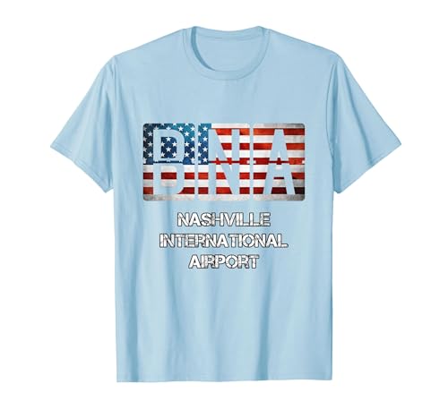 BNA Nashville Airport T-Shirt, Men, Baby Blue, Small