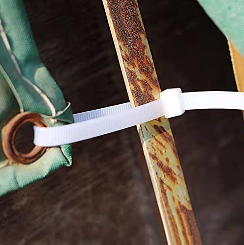 Large Zip Ties 24 Inch White Heavy Duty Zip Ties For Outdoor Use 50 Pcs Strong Extra Long Cable Ties Big Industrial Plastic Tie Wraps #TOP2