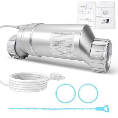 Salt Cell T-5 Upgrade Replacement Fit for Hayward W3T-Cell-5 AquaRite AquaTrol & More, Up to 20,000 Gallons Pool Salt Turbo Cell Chlorinator Generator