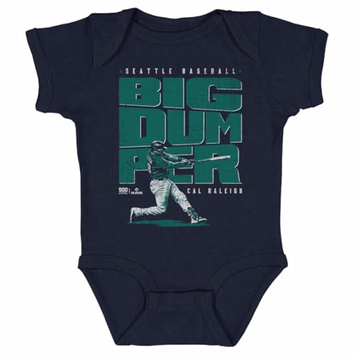 Image of 500 LEVEL Cal Raleigh Seattle Big Dumper One-Piece Infant Bodysuit